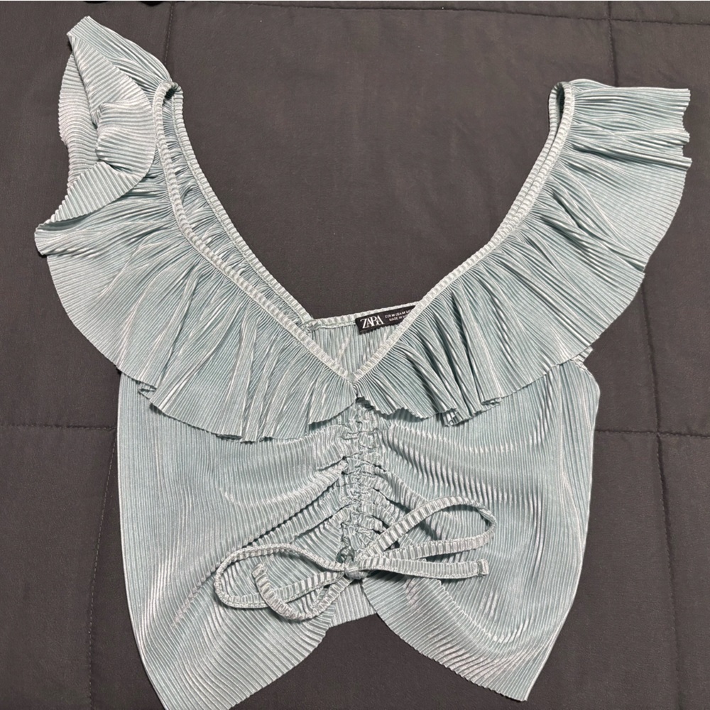 Zara ruffled top